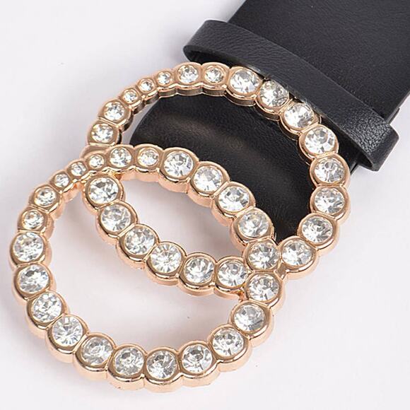 Rhinestone Filled Double Ring Belt main image 11